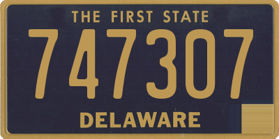 DE license plate 747307