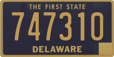 DE license plate 747310