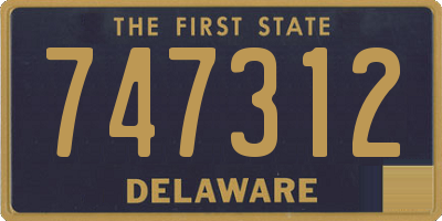 DE license plate 747312