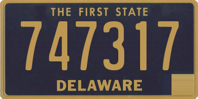 DE license plate 747317