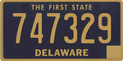 DE license plate 747329