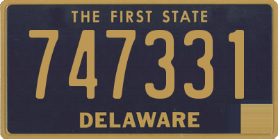 DE license plate 747331