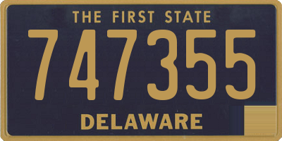 DE license plate 747355