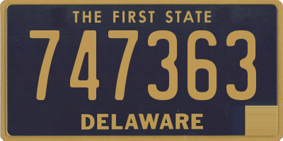 DE license plate 747363