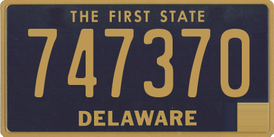 DE license plate 747370
