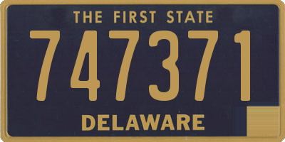 DE license plate 747371