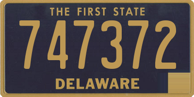 DE license plate 747372