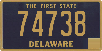 DE license plate 74738