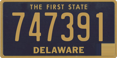 DE license plate 747391