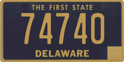 DE license plate 74740