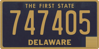 DE license plate 747405