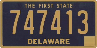 DE license plate 747413