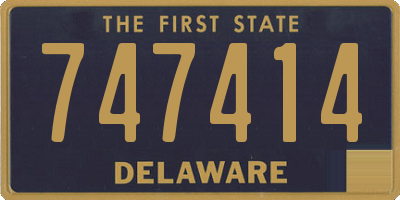DE license plate 747414
