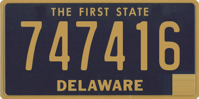 DE license plate 747416