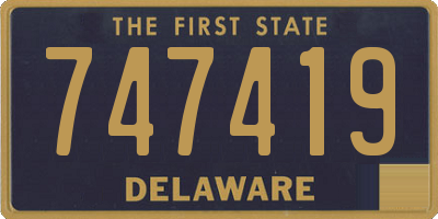 DE license plate 747419