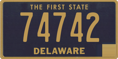 DE license plate 74742