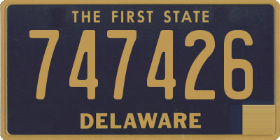 DE license plate 747426