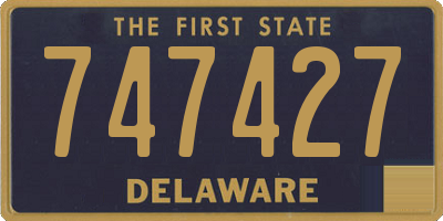 DE license plate 747427