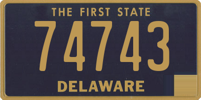 DE license plate 74743