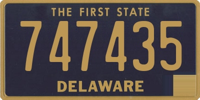 DE license plate 747435
