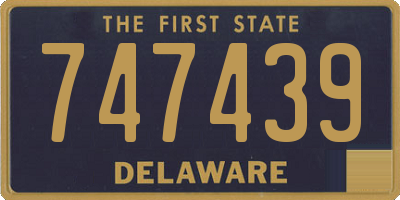 DE license plate 747439