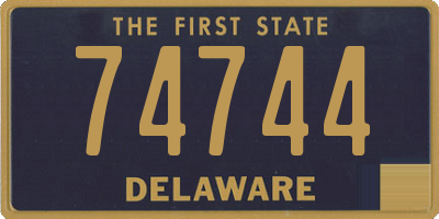 DE license plate 74744