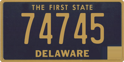 DE license plate 74745
