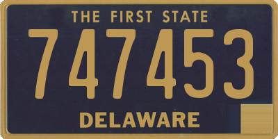 DE license plate 747453