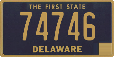 DE license plate 74746