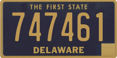 DE license plate 747461