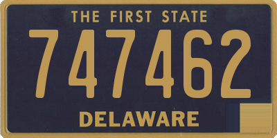 DE license plate 747462
