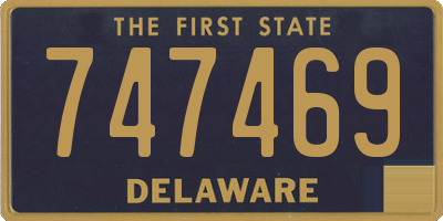 DE license plate 747469