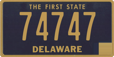 DE license plate 74747