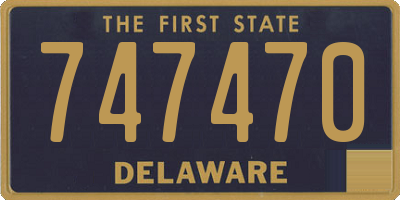 DE license plate 747470