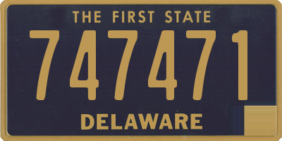 DE license plate 747471