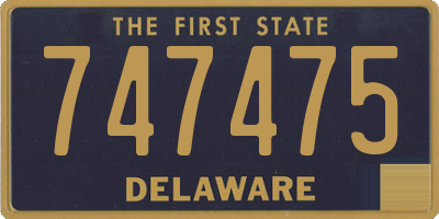 DE license plate 747475