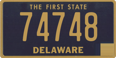 DE license plate 74748