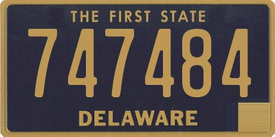 DE license plate 747484