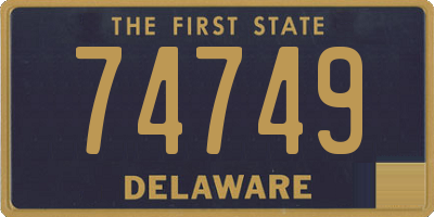 DE license plate 74749