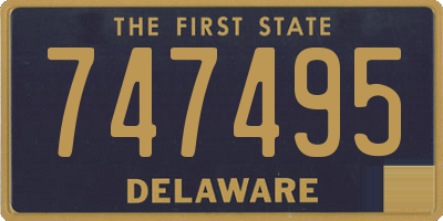 DE license plate 747495