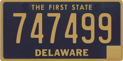 DE license plate 747499