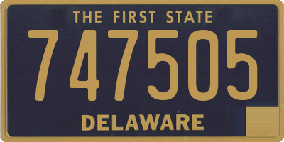 DE license plate 747505
