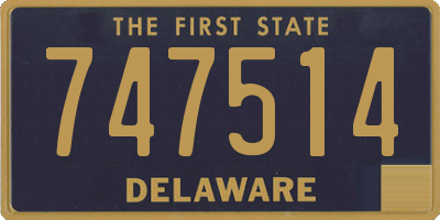DE license plate 747514