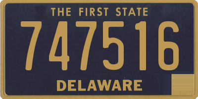 DE license plate 747516