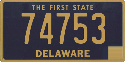 DE license plate 74753