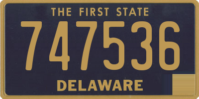 DE license plate 747536