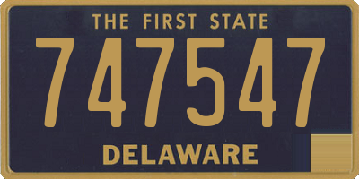 DE license plate 747547