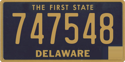 DE license plate 747548