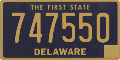 DE license plate 747550