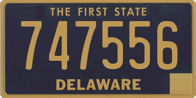 DE license plate 747556